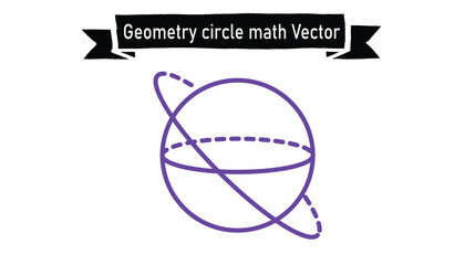 Geometry circle math vector