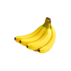 Bunch of Ripe Bananas: A vibrant cluster of ripe bananas displays their golden yellow skins. Perfect for illustrating healthy eating and culinary concepts.