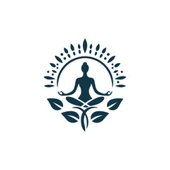 wellness logo design vector 