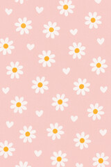 seamless pattern with daisies