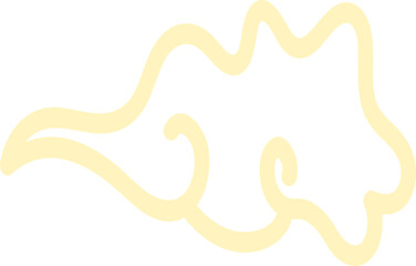 Obraz premium Chinese Cloud Line Art Elements