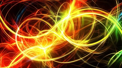 Abstract dynamic colorful lines
