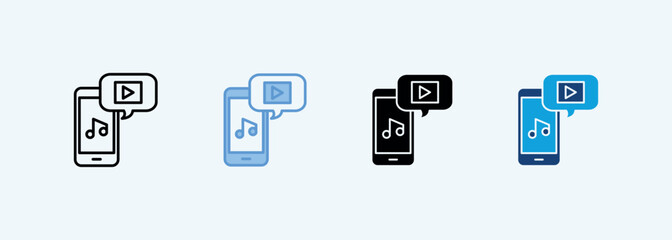 Fototapeta premium Multimedia Content icon 