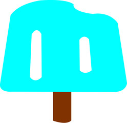 アイスキャンディー　かわいい夏祭りのイラスト素材
