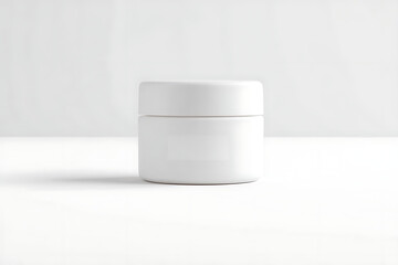White Cream Jar Mockup Product Design
