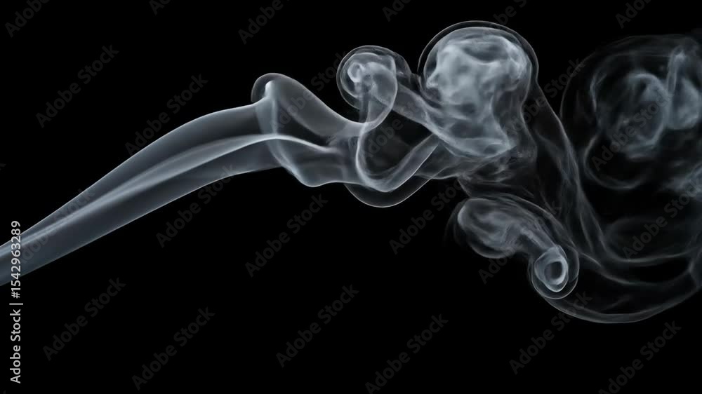 Poster abstract smoke design element gray smoke swirls on black background high resolution image for graphi