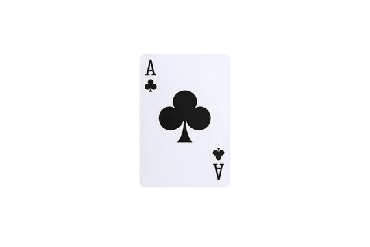 Ace of clubs playing card image win game suit icon on transparent background