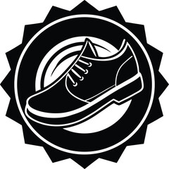 Shoe Brand Logo Silhouette Design