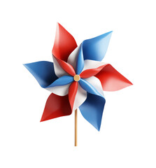 Patriotic Pinwheel American Flag Design Summer Festive Decoration 4th of July Wind Spinner