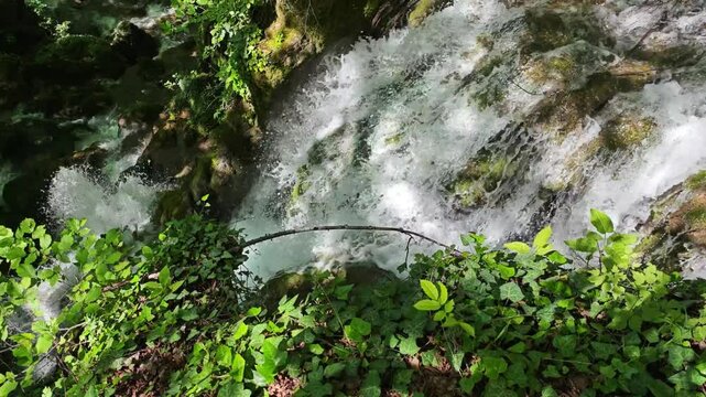 Bachkovo waterfalls cascade in Rhodopes Mountain, Plovdiv region, Bulgaria