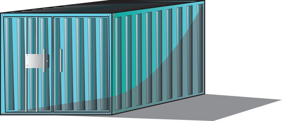 CONTAINER IMPORT VECTOR ILLUSTRATION
