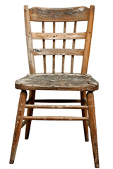 Aged Wooden Chair in Studio