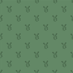 Yen pattern background. Seamless pattern of the symbols of yen currency background. Yen Doodle seamless pattern background.