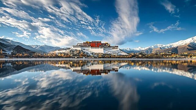potala palace reflection video
