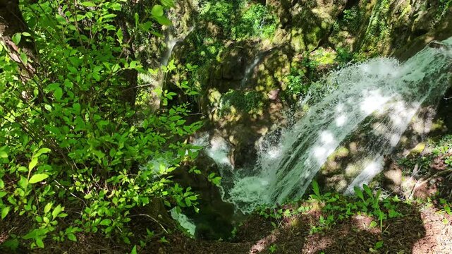 Bachkovo waterfalls cascade in Rhodopes Mountain, Plovdiv region, Bulgaria