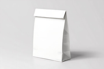 Blank White Paper Bag Mockup