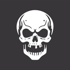Black background featuring a repeated skull and crossbones design, often associated with caution or toxicity.