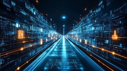 Futuristic digital tunnel (16)