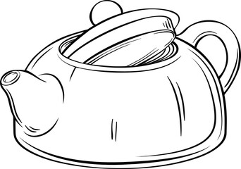Teapot isolated for Design and Decoration