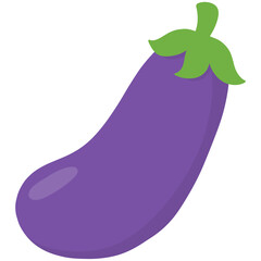 Eggplant cartoon illustration 