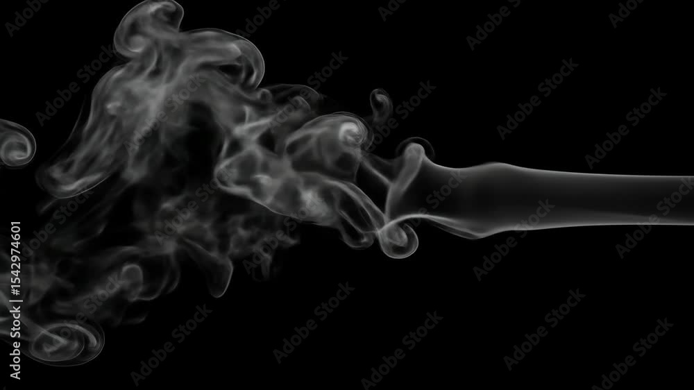 Poster abstract monochrome smoke patterns and swirls design element