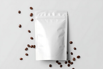 Blank Coffee Pouch Mockup Beans
