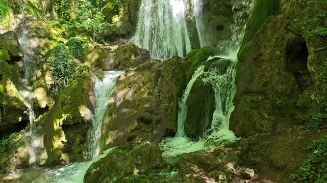 Bachkovo waterfalls cascade in Rhodopes Mountain, Plovdiv region, Bulgaria