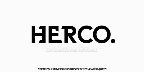 Abstract modern futuristic urban alphabet fonts. Typography sport, simple, technology, fashion, digital, future creative logo font. vector illustration