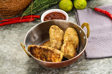 Indian chiken kebab minced meat