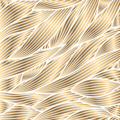 Radiant Abstract Gold Leaf Design Visual
