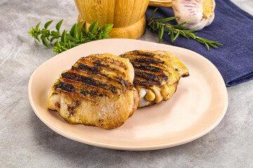 Two Tasty grilled chicken thighs