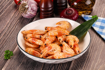 Steamed red prawn with spices