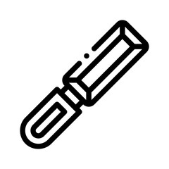 chisel line icon