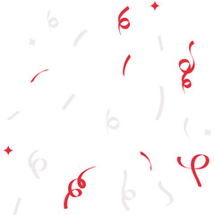 Fototapeta premium Indonesia Flag Confetti