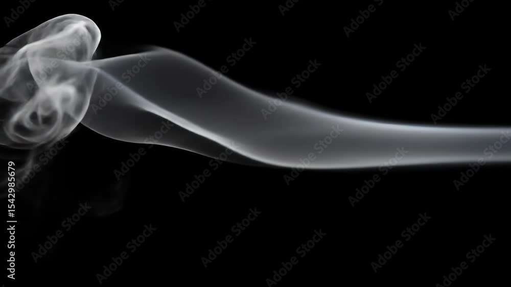 Poster abstract smoke design elegant smoke pattern against black background artistic image dynamic smoke mo
