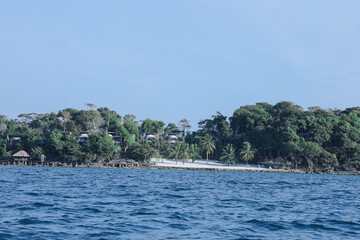 Luxury tropical island resort beachfront villas ocean view