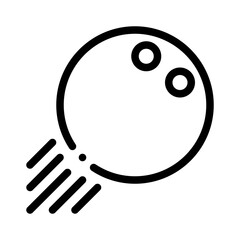 squash ball line icon