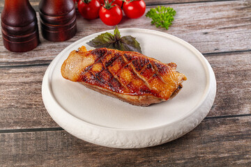 Roasted duck breast fillet meat