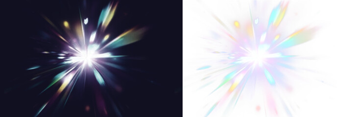 Abstract crystal png, light glow effect with prism and crystal structure, premium png.
