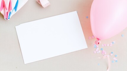 Elegant card invitation for a wedding or birthday celebration versatile design for any event festive atmosphere