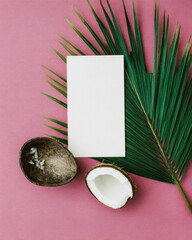 Elegant wedding and birthday card invitation ideas tropical theme minimalist design creative layouts