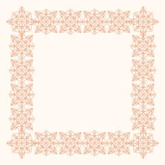 Minimalist hand drawn vector frame. Art for greeting cards, wedding invitations, poster design, postcards, branding, logo design, background.