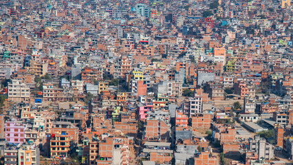 Kathmandu city from above