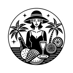 summer Holly Day vector illustratiion