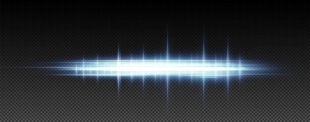 Blue line light creates a long abstract background. Space energy and glowing effects add magic to the night. Ideal as an Overlay for futuristic designs.