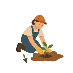 Flat character, growing plans in the garden