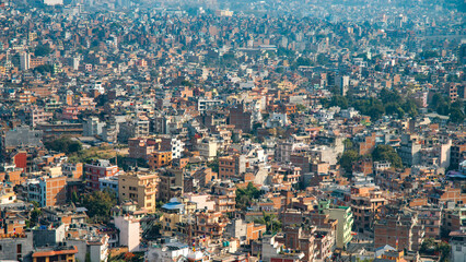 Kathmandu city from above