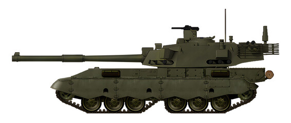 ST-36 Koalitsiya (ST-35 Koalitsiya tank variant with rear turret) © Tikros