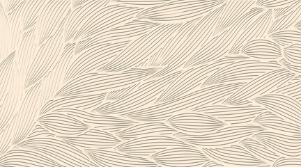 Gentle Beige Flowing Stripe Texture Design