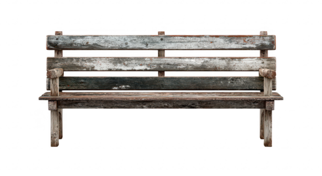 Rustic Park Bench Exterior